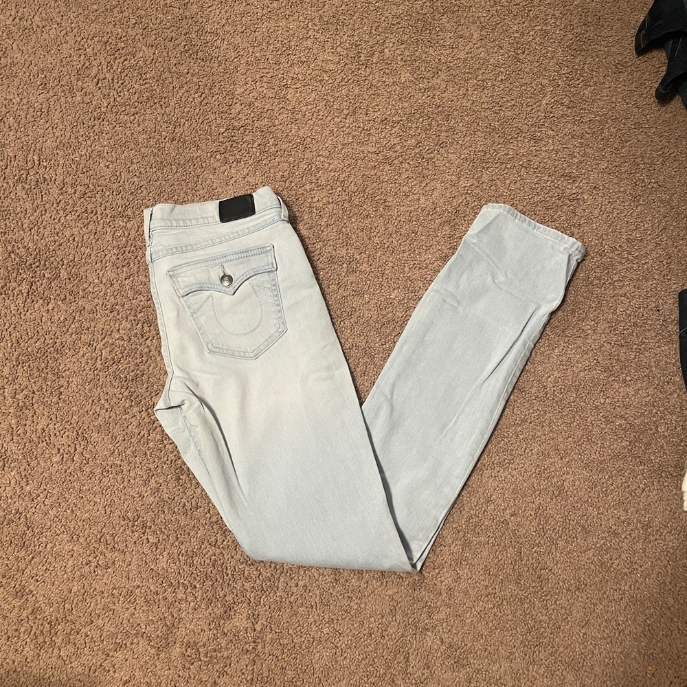 True religion mid rise straight jeans
Size 27 women's